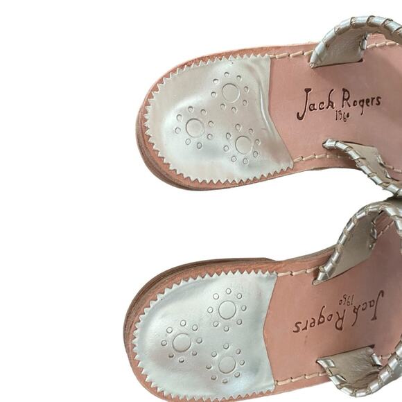 Jack Rogers Whipstich Cherry Gold Thong Sandals size 6 - Picture 6 of 9